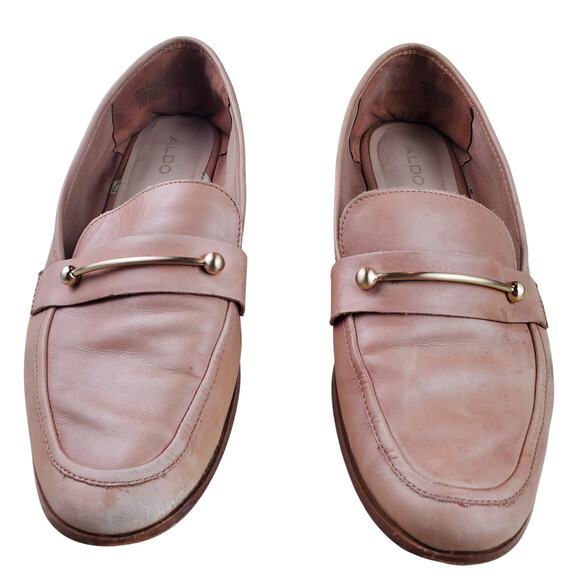 ALDO | Leather | Camel | Loafers | Size 8.5 - Picture 1 of 8